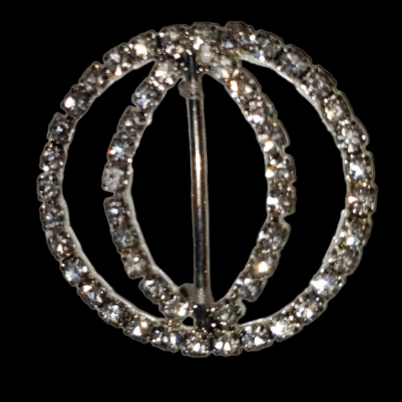 ❤️ LARGE RHINESTONE Accessory Scarf Shoe BELT BUCKLE - Picture 3 of 11